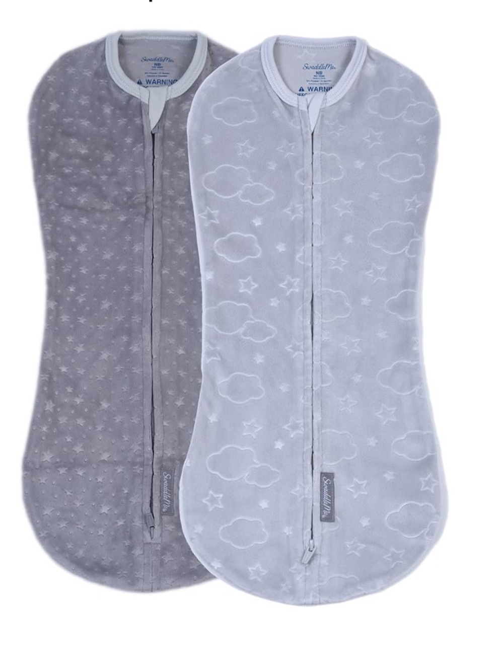 Swaddleme by Ingenuity Pod SwaddleWrap in Velboa Clouds & Stars